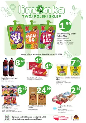 Limonka - gazetka promocyjna Gazetka od czwartku 21.05 do niedzieli 31.05