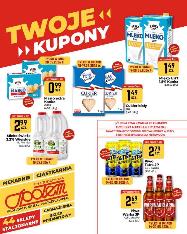 Społem Częstochowa - gazetka promocyjna Plakaty promocyjne od czwartku 14.05 do środy 20.05 - strona 2