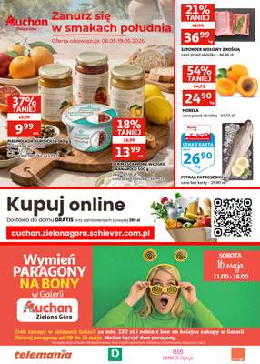 Auchan - gazetka promocyjna Gazetka Zielona Góra |  Zanurz się w smakach południa  do wtorku 19.05