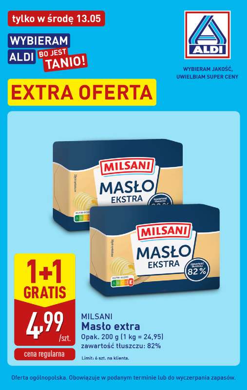 Aldi - gazetka promocyjna Extra oferta na środę! od środy 13.05 do środy 13.05