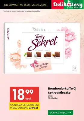 Delikatesy Centrum - gazetka promocyjna Dzień Mamy - czekoladki i kwiaty od czwartku 14.05 do środy 20.05 - strona 4
