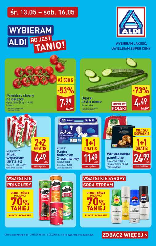 Aldi - gazetka promocyjna Okazje w super cenach w Aldi! od środy 13.05 do soboty 16.05