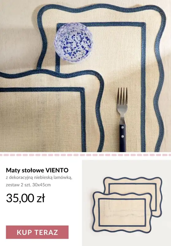 Homla - gazetka promocyjna Stół w stylu coastal od środy 13.05 do piątku 22.05 - strona 10
