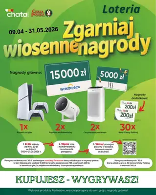 Chata Polska - gazetka promocyjna Loteria 21-31.05  do niedzieli 31.05