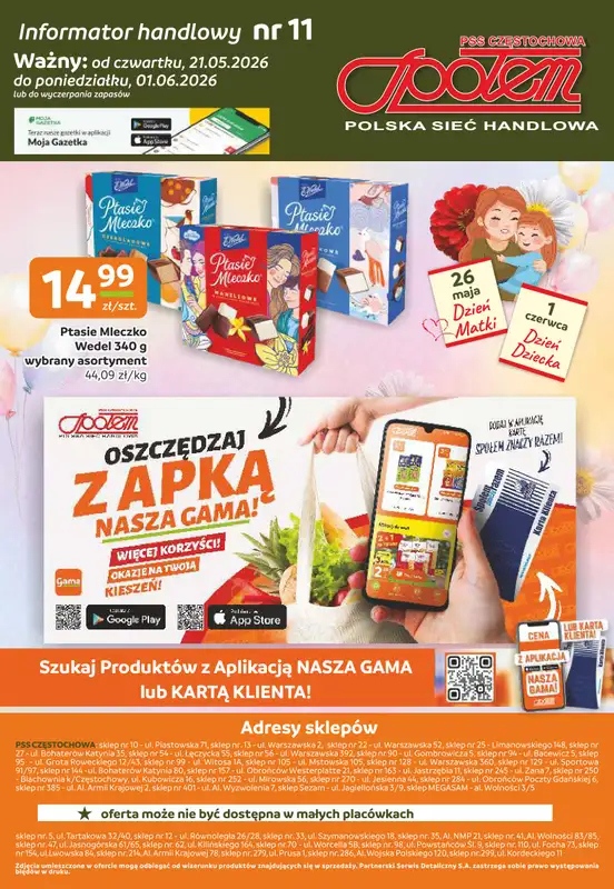 Społem Częstochowa - gazetka promocyjna Gazetka od czwartku 21.05 do poniedziałku 01.06 - strona 12