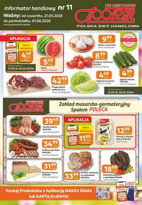 Społem Częstochowa - gazetka promocyjna Gazetka od czwartku 21.05 do poniedziałku 01.06