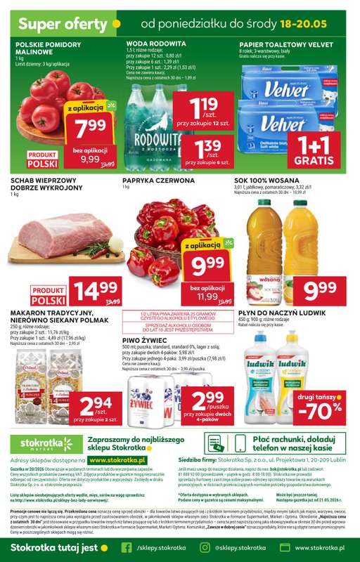 Stokrotka - gazetka promocyjna Gazetka Market od czwartku 14.05 do środy 20.05 - strona 34