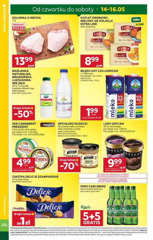 Stokrotka - gazetka promocyjna Gazetka Supermarket od czwartku 14.05 do środy 20.05 - strona 2
