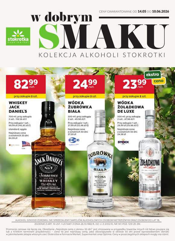 Stokrotka - gazetka promocyjna W dobrym smaku od czwartku 14.05 do środy 10.06