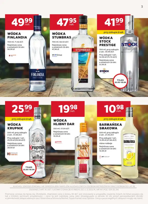Stokrotka - gazetka promocyjna W dobrym smaku od czwartku 14.05 do środy 10.06 - strona 3