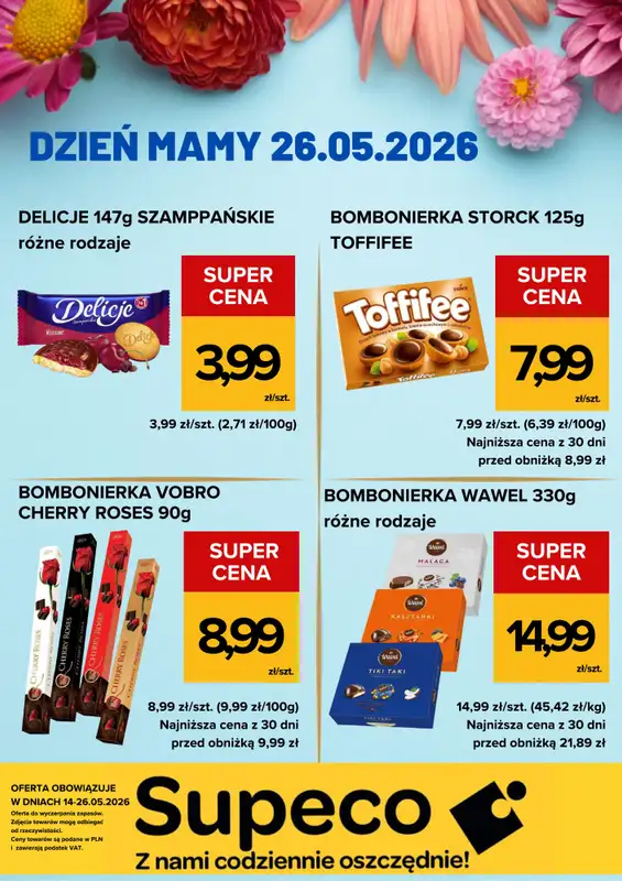 Supeco - gazetka promocyjna Dzień Mamy od czwartku 14.05 do wtorku 26.05 - strona 3