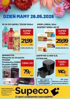 Supeco - gazetka promocyjna Dzień Mamy od czwartku 14.05 do wtorku 26.05