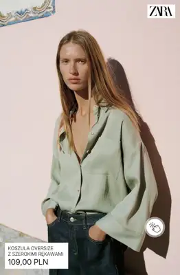 Zara - gazetka promocyjna Koszule damskie od środy 13.05  - strona 7