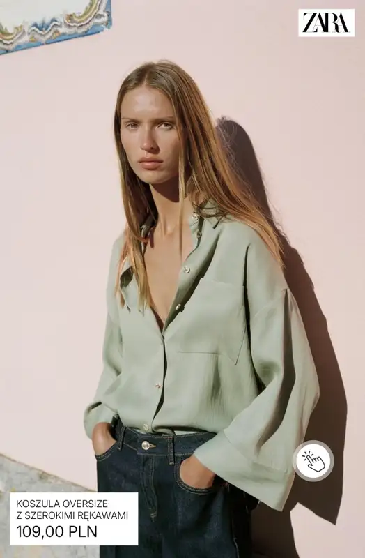 Zara - gazetka promocyjna Koszule damskie od środy 13.05  - strona 7