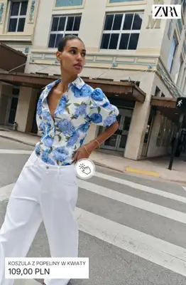 Zara - gazetka promocyjna Koszule damskie od środy 13.05  - strona 4
