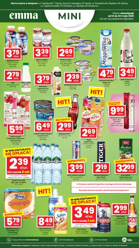 emma MARKET - gazetka promocyjna Plakaty promocyjne Emma Mini od czwartku 14.05 do środy 20.05 - strona 2