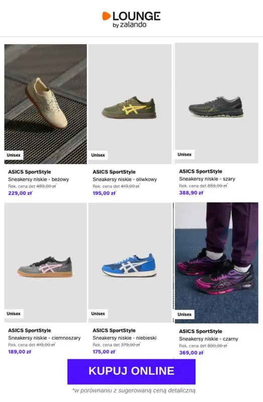Lounge by Zalando - gazetka promocyjna Do -77% Saucony Originals + ASICS SportStyle od środy 13.05 do piątku 15.05 - strona 9