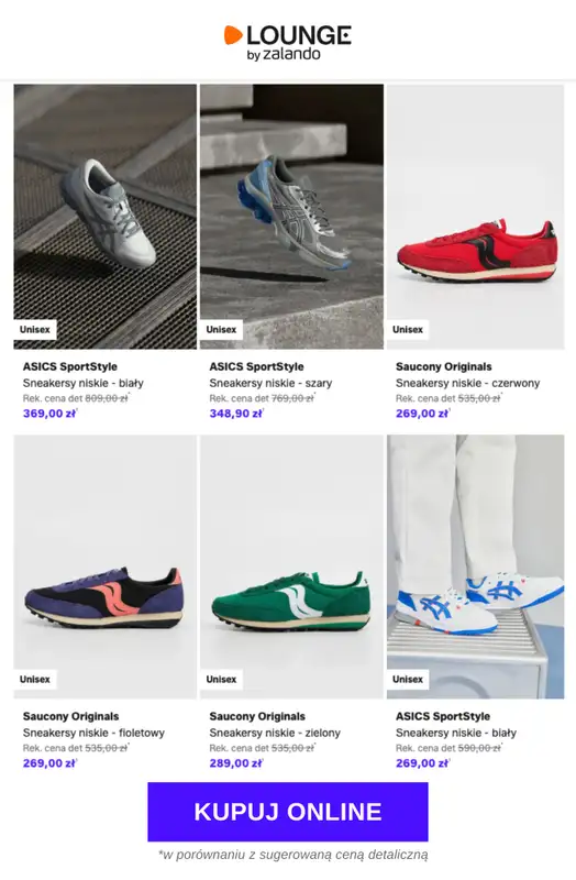 Lounge by Zalando - gazetka promocyjna Do -77% Saucony Originals + ASICS SportStyle od środy 13.05 do piątku 15.05 - strona 6