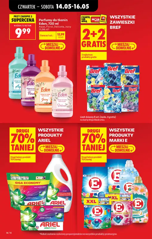 Biedronka - gazetka promocyjna Od czwartku od czwartku 14.05 do środy 20.05 - strona 14