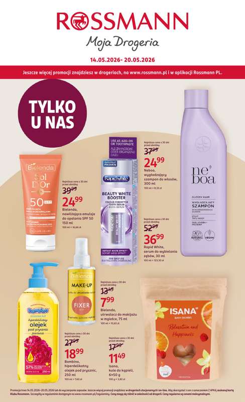 Rossmann - gazetka promocyjna Gazetka od czwartku 14.05 do środy 20.05