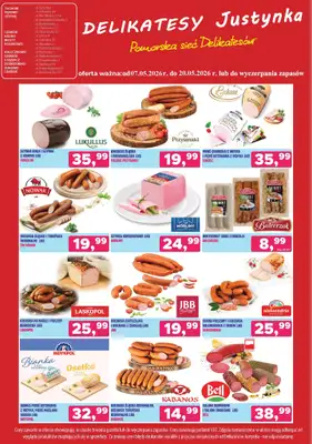 Delikatesy Justynka - gazetka promocyjna Gazetka od czwartku 14.05 do środy 20.05 - strona 5
