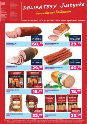 Delikatesy Justynka - gazetka promocyjna Gazetka od czwartku 14.05 do środy 20.05 - strona 4