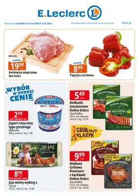 Leclerc - gazetka promocyjna Oferta weekendowa od piątku 15.05 do soboty 16.05