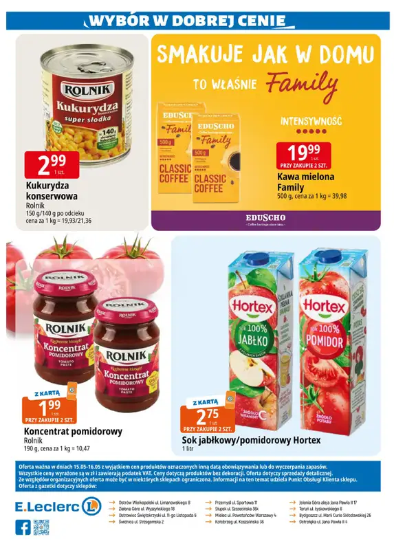 Leclerc - gazetka promocyjna Oferta weekendowa od piątku 15.05 do soboty 16.05 - strona 2