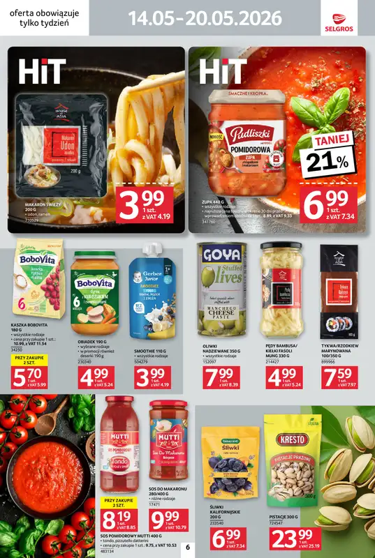 Selgros - gazetka promocyjna Jeszcze więcej super promocji! od czwartku 14.05 do środy 20.05 - strona 6