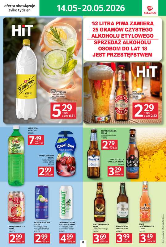 Selgros - gazetka promocyjna Jeszcze więcej super promocji! od czwartku 14.05 do środy 20.05 - strona 8