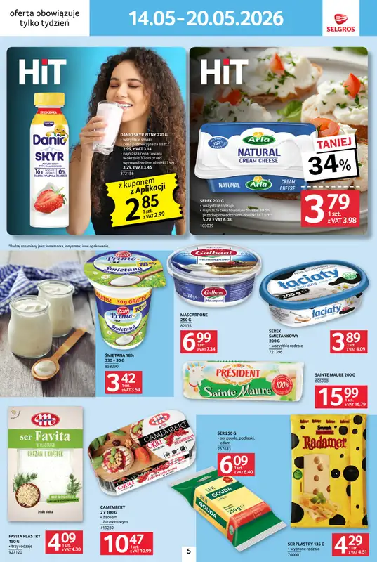 Selgros - gazetka promocyjna Jeszcze więcej super promocji! od czwartku 14.05 do środy 20.05 - strona 5