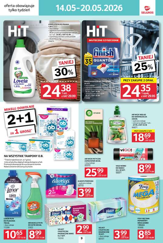 Selgros - gazetka promocyjna Jeszcze więcej super promocji! od czwartku 14.05 do środy 20.05 - strona 9