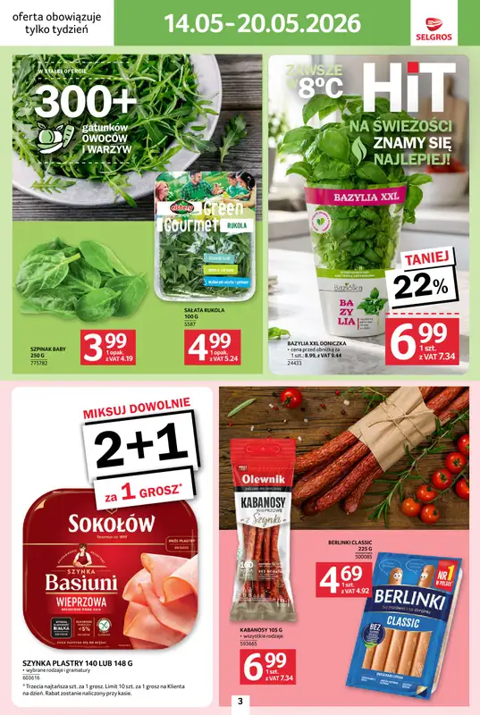 Selgros - gazetka promocyjna Jeszcze więcej super promocji! od czwartku 14.05 do środy 20.05 - strona 3