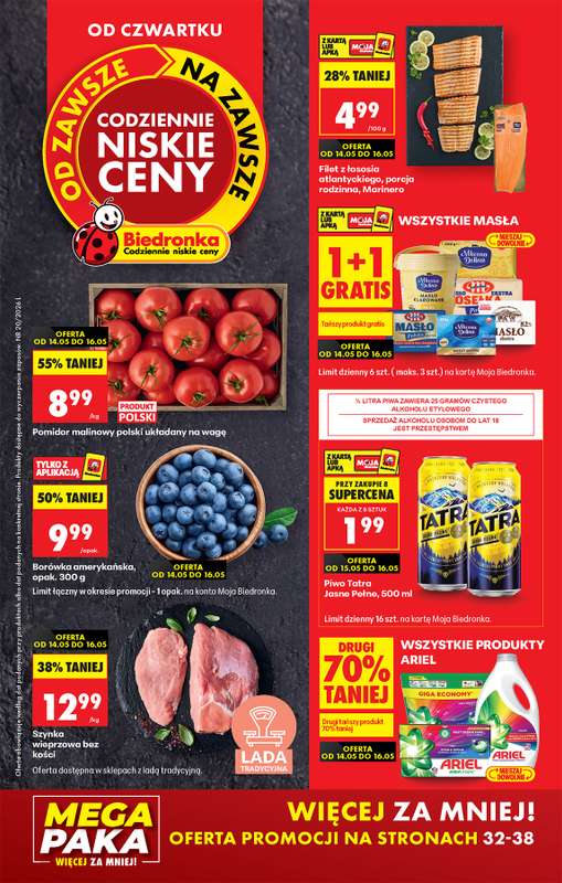 Biedronka - gazetka promocyjna Od czwartku, Z ladą tradycyjną od czwartku 14.05 do środy 20.05