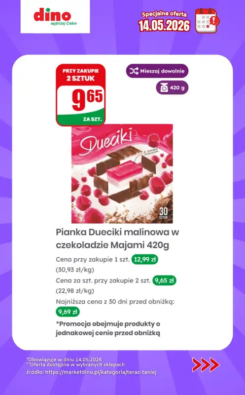 Dino - gazetka promocyjna Specjalna oferta na 14.05.2026 - promocje spoza gazetki od czwartku 14.05 do czwartku 14.05 - strona 9