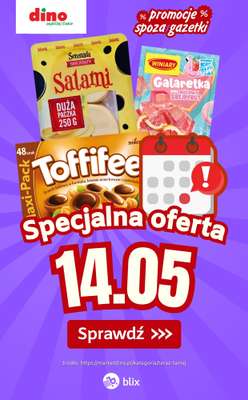 Dino - gazetka promocyjna Specjalna oferta na 14.05.2026 - promocje spoza gazetki od czwartku 14.05 do czwartku 14.05