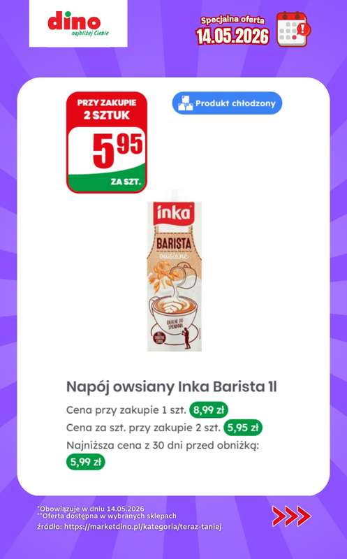 Dino - gazetka promocyjna Specjalna oferta na 14.05.2026 - promocje spoza gazetki od czwartku 14.05 do czwartku 14.05 - strona 7