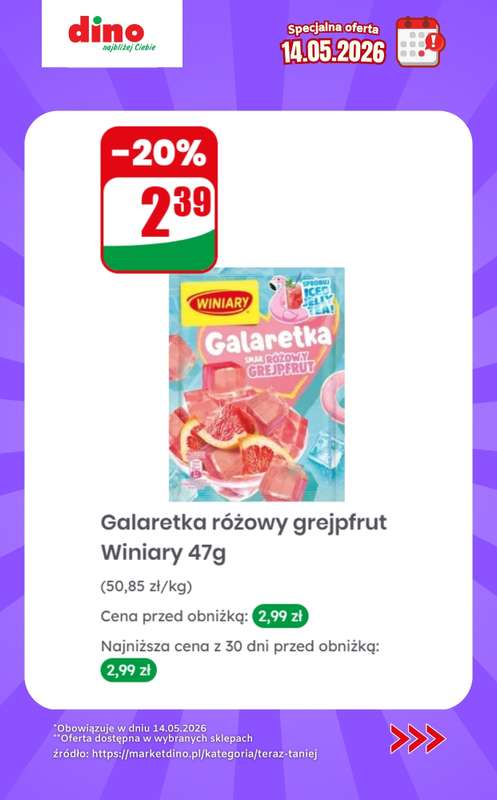 Dino - gazetka promocyjna Specjalna oferta na 14.05.2026 - promocje spoza gazetki od czwartku 14.05 do czwartku 14.05 - strona 8