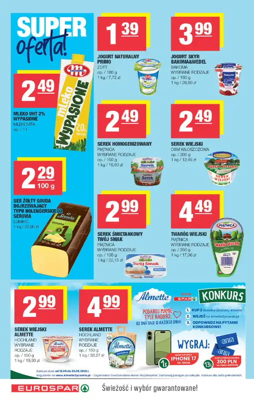 SPAR - gazetka promocyjna Gazetka Eurospar od środy 20.05 do niedzieli 31.05 - strona 4