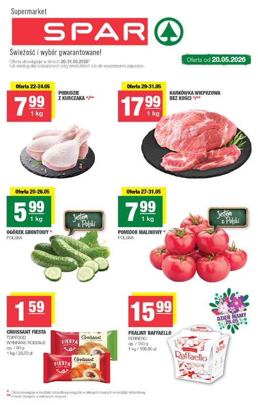 SPAR - gazetka promocyjna Gazetka Spar od środy 20.05 do niedzieli 31.05
