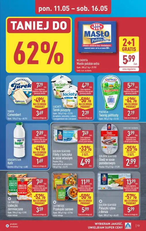 Aldi - gazetka promocyjna Pełny katalog! od poniedziałku 11.05 do soboty 16.05 - strona 13
