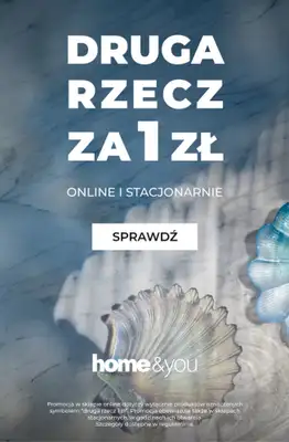 home&you - gazetka promocyjna Druga rzecz 1 zł od czwartku 14.05 do wtorku 19.05