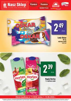 Premium Nasz Sklep - gazetka promocyjna Billboard Premium Market Plus od poniedziałku 01.06 do poniedziałku 15.06