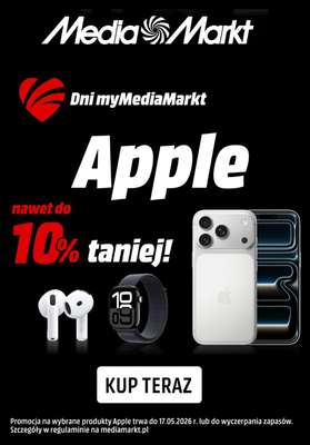 Media Markt - gazetka promocyjna Do -10% na 2 wybrane produkty Apple od czwartku 14.05 do niedzieli 17.05