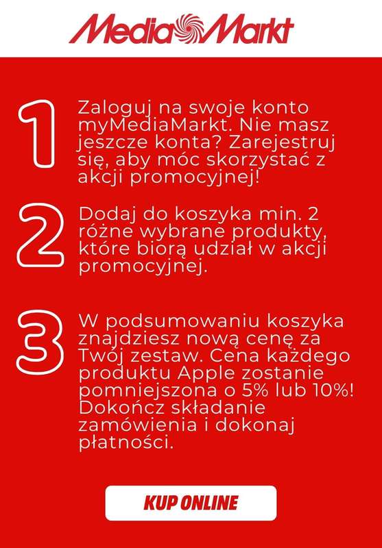 Media Markt - gazetka promocyjna Do -10% na 2 wybrane produkty Apple od czwartku 14.05 do niedzieli 17.05 - strona 2