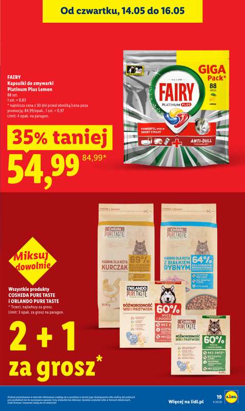 Lidl - gazetka promocyjna Oferta od czwartku od czwartku 14.05 do soboty 16.05 - strona 19