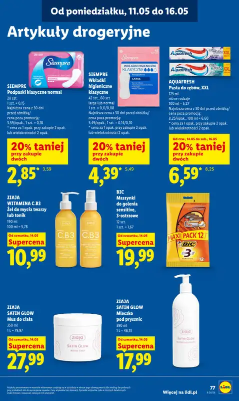 Lidl - gazetka promocyjna Oferta od czwartku od czwartku 14.05 do soboty 16.05 - strona 85