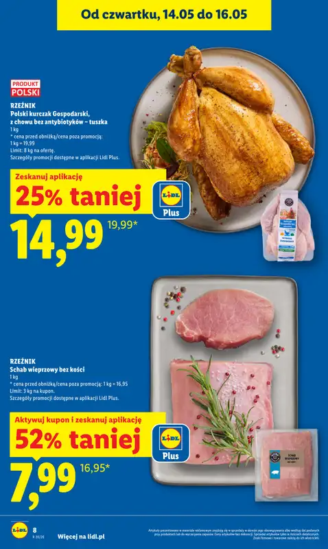 Lidl - gazetka promocyjna Oferta od czwartku od czwartku 14.05 do soboty 16.05 - strona 8