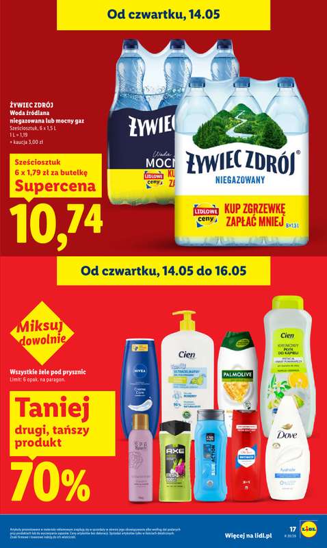 Lidl - gazetka promocyjna Oferta od czwartku od czwartku 14.05 do soboty 16.05 - strona 17