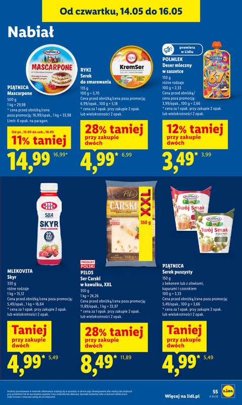 Lidl - gazetka promocyjna Oferta od czwartku od czwartku 14.05 do soboty 16.05 - strona 61